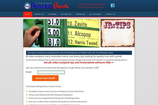 puntersbook.com.au site used Puntersbook