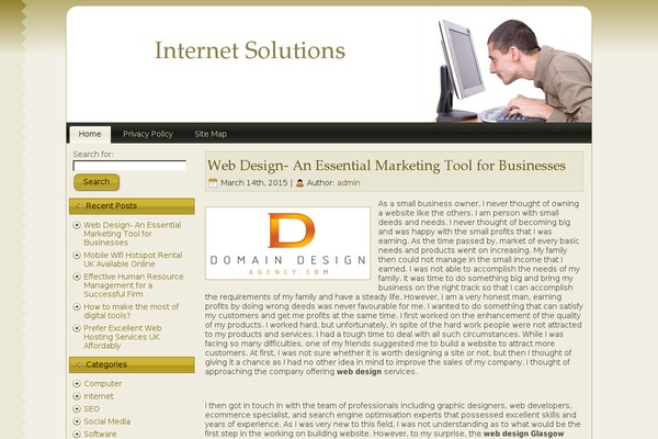 WordPress website example screenshot