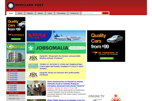 puntlandpost.net site used Puntland-post