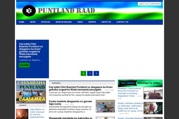 puntlandraad.com site used Raad