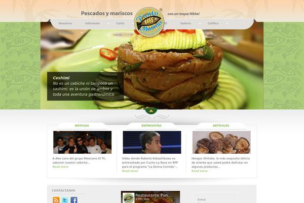 The Restaurant theme site design template sample