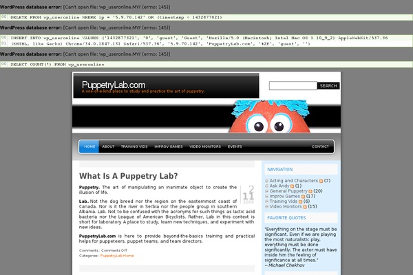 WordPress website example screenshot