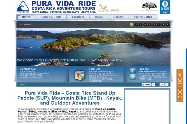 puravidaride.com site used Puravidaride