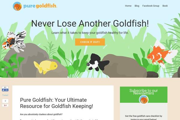 puregoldfish.com site used Hepper