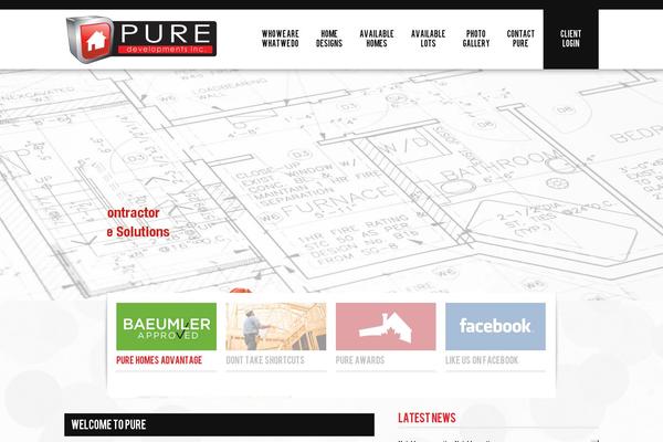 Pure theme site design template sample