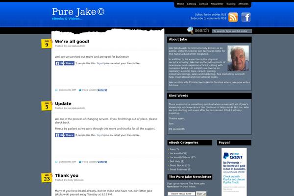purejake.com site used Mixedmediablue