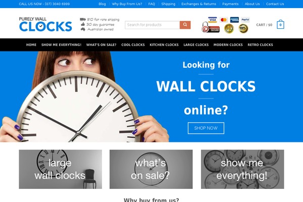 purelywallclocks.com.au site used Flatsome Child Theme