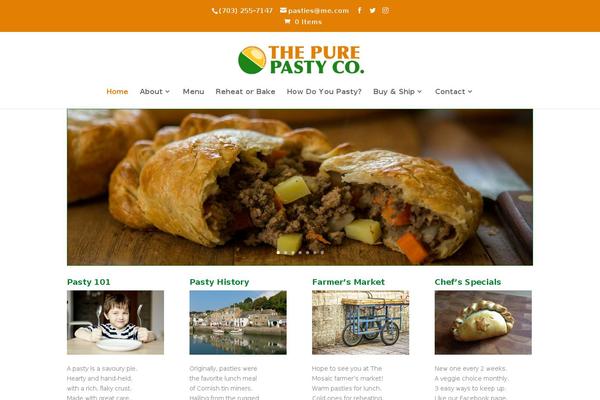 Divi Child theme site design template sample