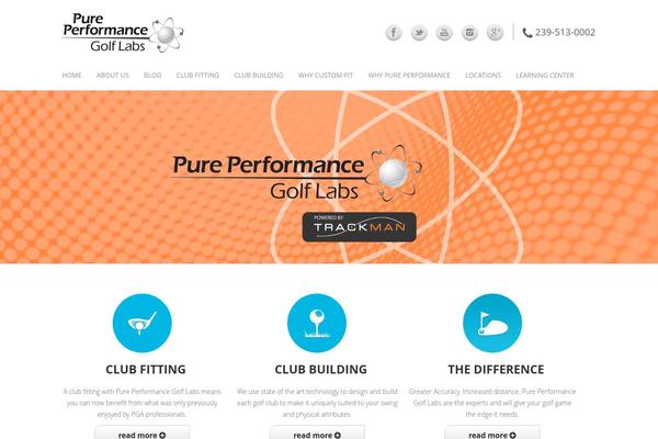 pureperformancegolflabs.com site used Golf-lab-wp