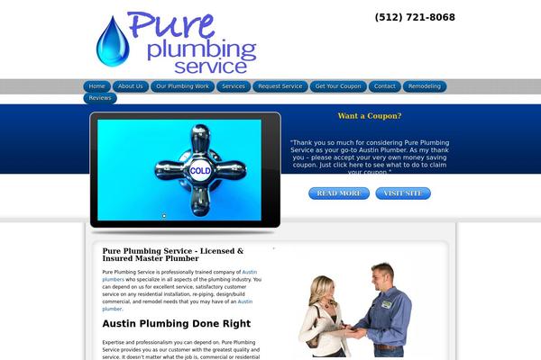 pureplumbingservice.com site used Pandorathemeibt