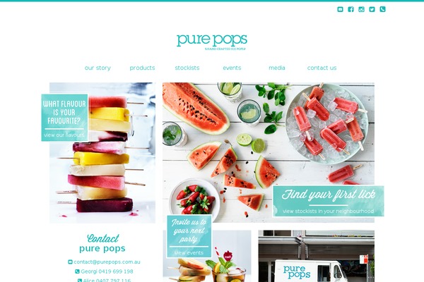 purepops.com.au site used Purepops