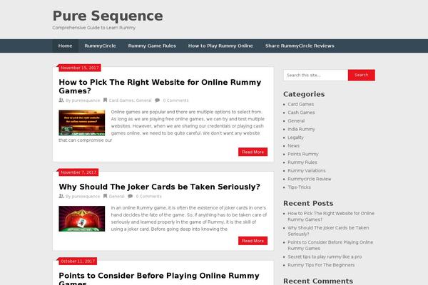 puresequence.com site used Neo Trendy