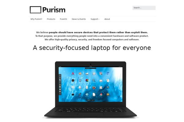 puri.sm site used Wp-purism
