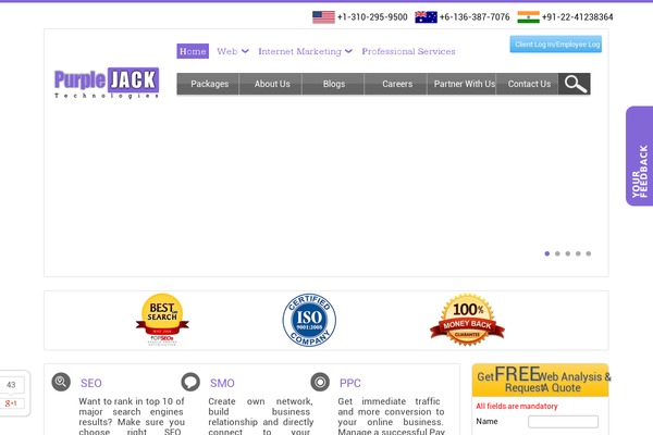 WordPress website example screenshot