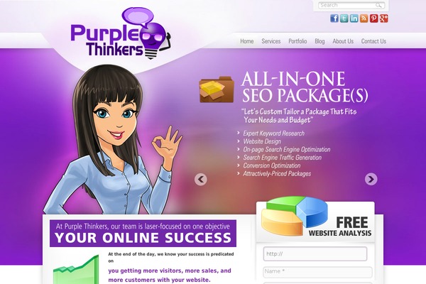 purplethinkers.com site used Purplethm