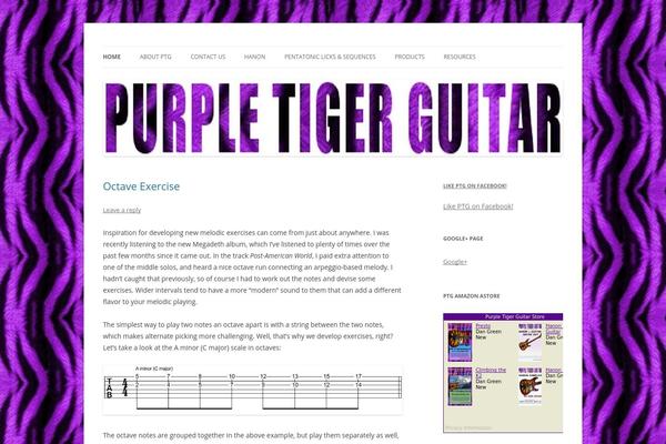 Twenty Twelve theme site design template sample