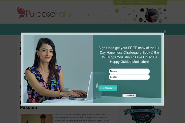 purposefairy.com site used Imbt-wp