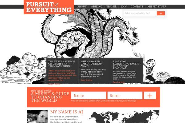 Poe theme site design template sample
