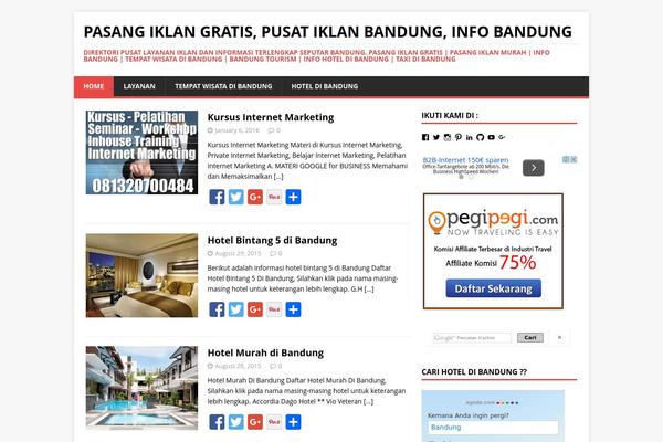 MH Magazine lite theme site design template sample