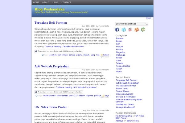 Simplest theme site design template sample