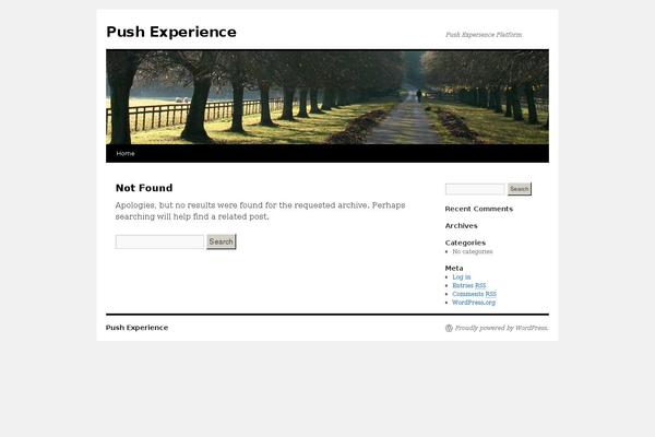 WordPress website example screenshot