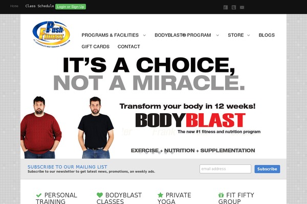 Balance theme site design template sample