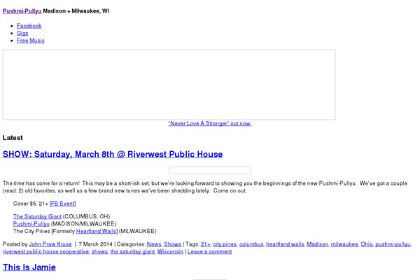 WordPress website example screenshot