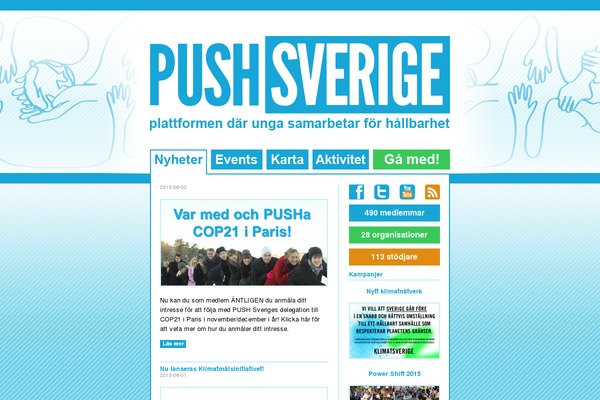 pushsverige.se site used Mebia_v1