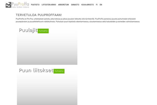 puuproffa.fi site used Puuproffa