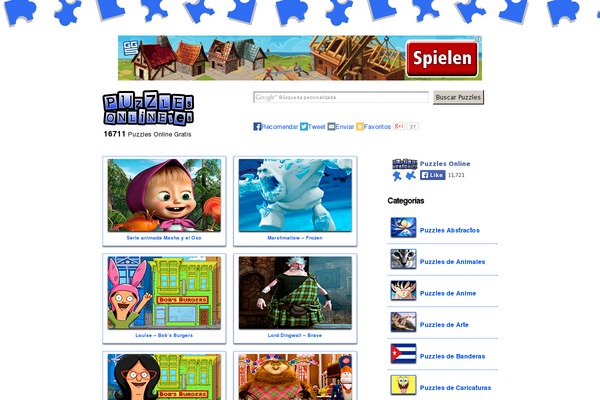 puzzlesonline.es site used MagazineX