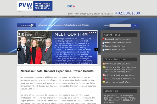 pvwlaw.com site used Newsmatic