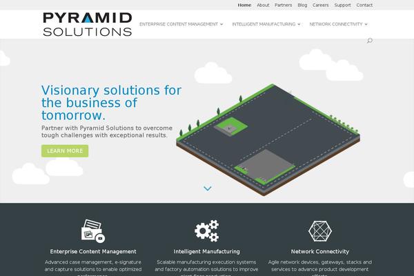 Pyramid theme site design template sample