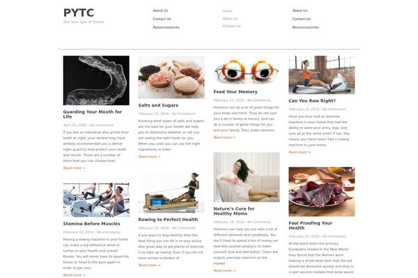 Digest theme site design template sample