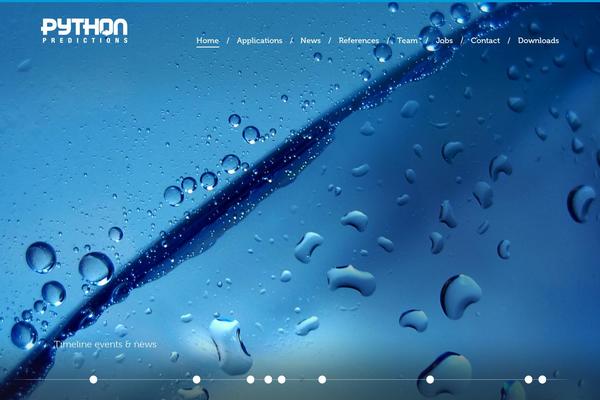 pythonpredictions.com site used Python