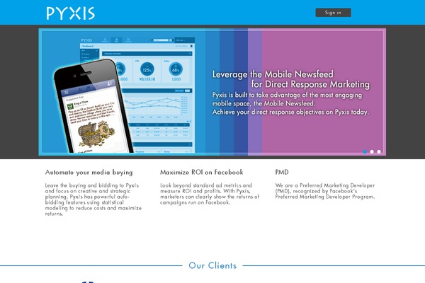 pyxis-social.com site used Pyxis