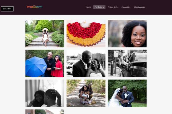 Portfolio Press theme site design template sample