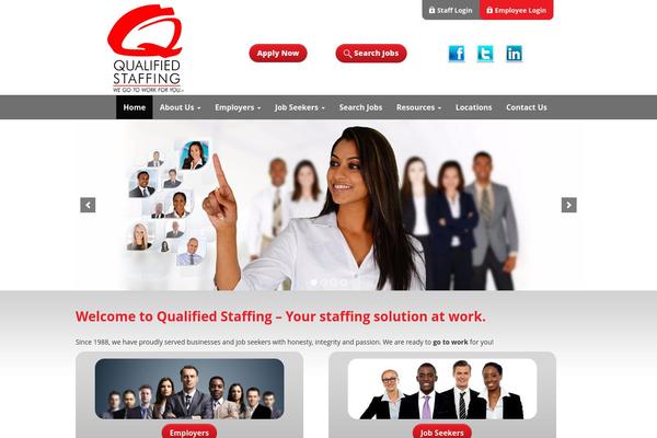 q-staffing.com site used Qstaffing