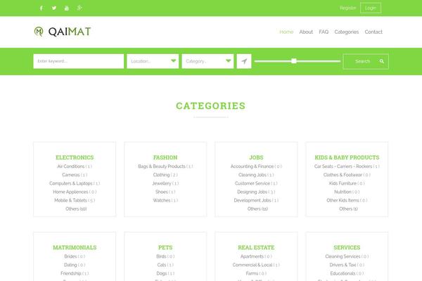 Classify WordPress theme, websites list used Classify theme Classify theme websites examples