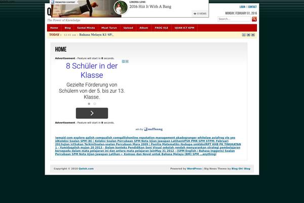 WordPress website example screenshot