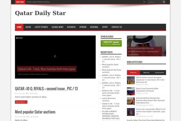 Jarida theme site design template sample