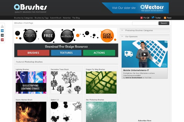 Social Slider website example screenshot
