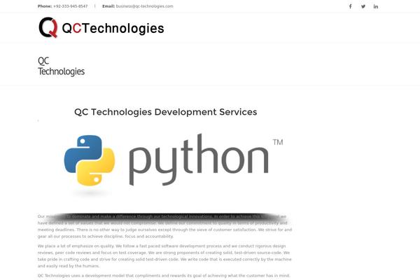 qc-technologies.com site used Inspira