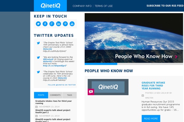 qinetiq-blogs.com site used Qinetiq2014