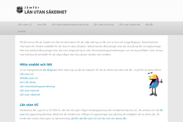 qpcard.se site used Proaffiliate-version2.0.8