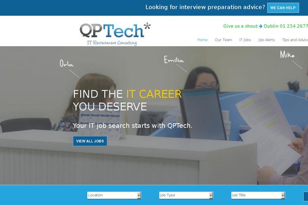 qptech.ie site used Qptechtheme