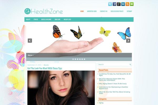 Healthzone theme site design template sample
