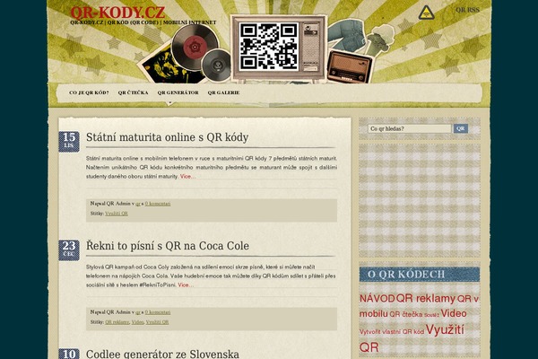 qr-kody.cz site used Retromania.1.3