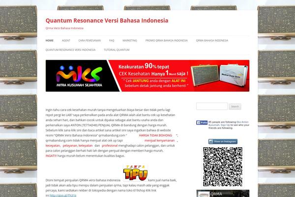 Twenty Twelve theme site design template sample