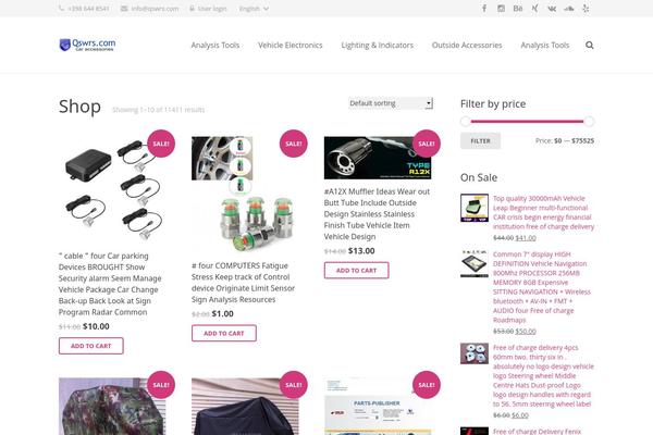 Impreza theme site design template sample