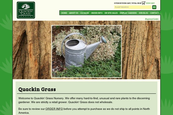 quackingrassnursery.com site used All Green